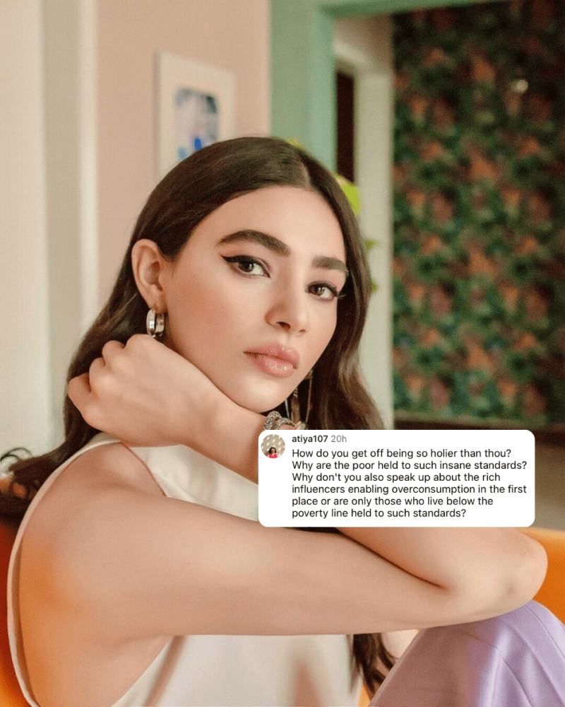 Saheefa Jabbar Khattak foi criticado por uma postagem “qualificada” por ajudar sua casa “desperdiçar dinheiro” comentário